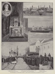 De Herbegrafenis van Christoffel Columbus, Scènes tijdens de Ontvangst van de Resten in Sevilla